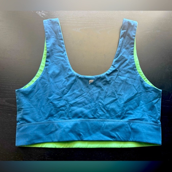 Fabletics Other - Fabletics Reversible Blue and Green Sports Bra Size L